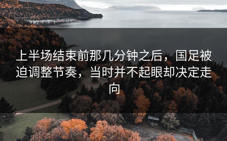 上半场结束前那几分钟之后,国足被迫调整节奏,当时并不起眼却决定走向 上半场结束前那几分钟之后,国足被迫调整节奏,当时并不起眼却决定走向